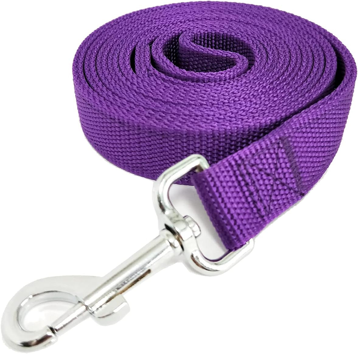 Nylon Dog Leash with 2-Layer, 4 FT/ 6 FT/ 7FT Long, 1 Inch Wide for Medium Large Dogs