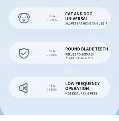 Pet Dog Electric Groomer Trimmer with LED Light Waterproof Pet Foot Hair Trimmer Low Noise Cat Dog Face Foot Ear Hip Paw Shaver