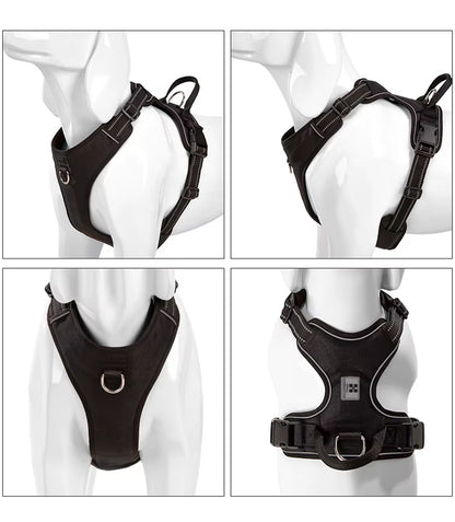 Dog Harness No Pull Reflective Pet Dog Chest Harness Adjustable for Small Medium Large Dogs Outdoor Walking