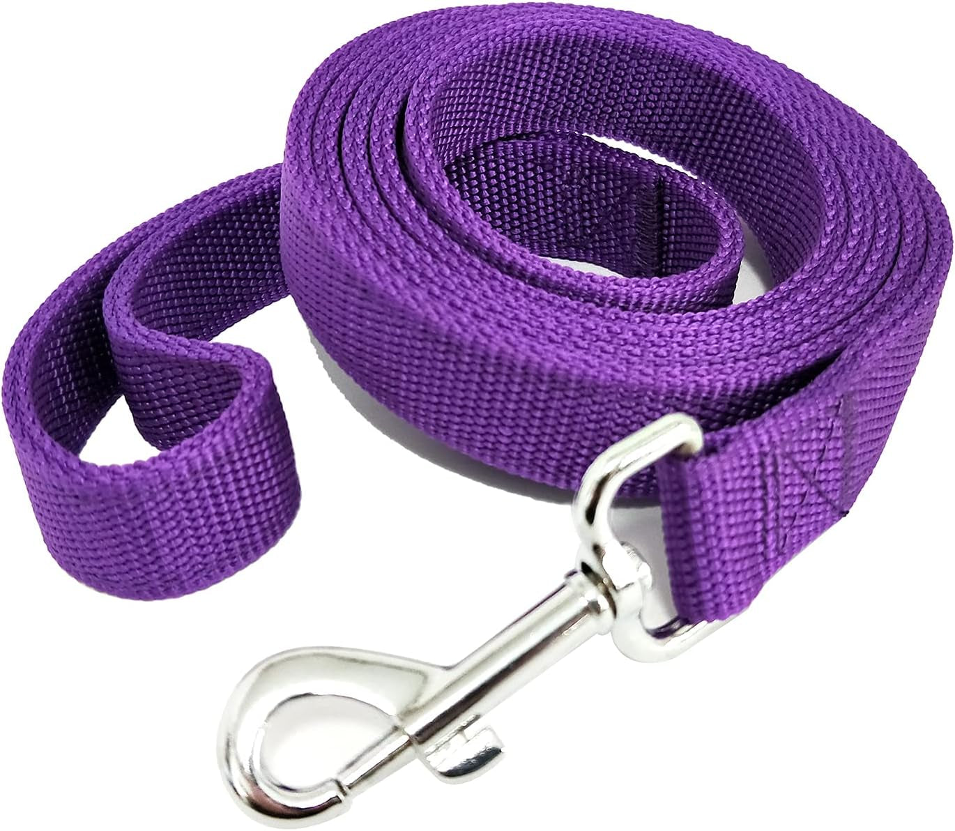 Nylon Dog Leash with 2-Layer, 4 FT/ 6 FT/ 7FT Long, 1 Inch Wide for Medium Large Dogs