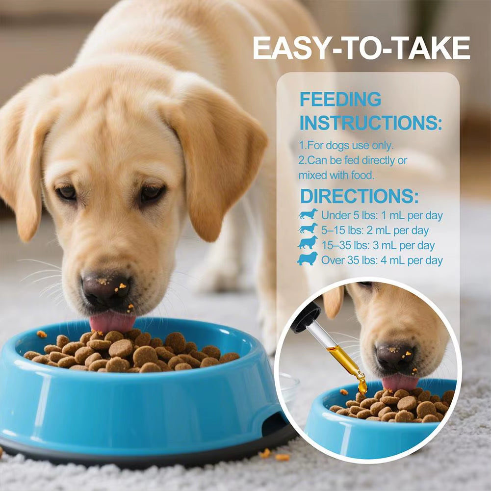 1/3/5-Piece Dog Collagen Drops Gentle Formula for Coat & Skin Care Main Dietary Supplement Dog Cleaning Supplies