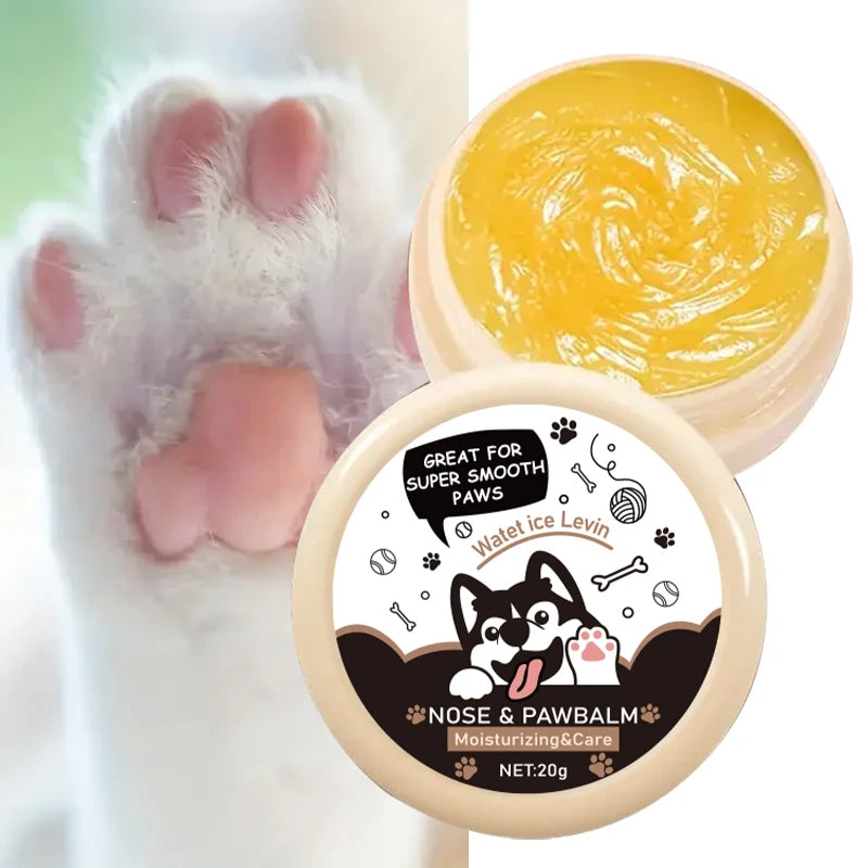 20G Dog Nose and Paw Balm Dog Paw Cream Cats Dogs Paw Protector Cream Pet Feet Moisturizer Pet Crack Feet Repair Pet Accessories