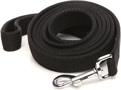 Nylon Dog Leash with 2-Layer, 4 FT/ 6 FT/ 7FT Long, 1 Inch Wide for Medium Large Dogs